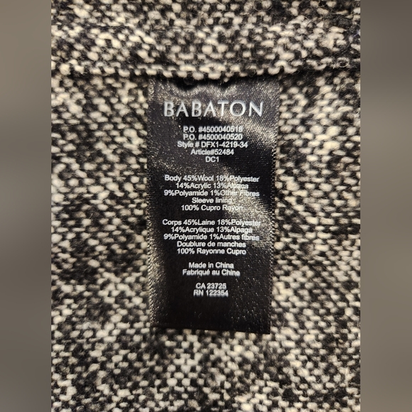 Babaton Gray Light Weight Coat Fabric made in Italy - Picture 12 of 14